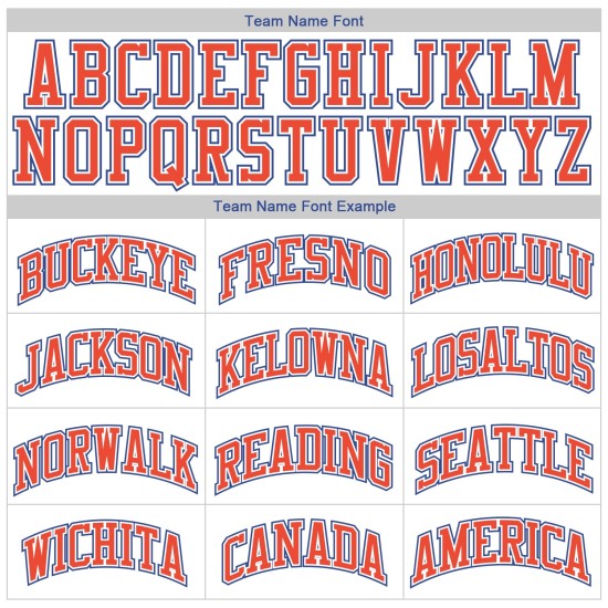 Benutzerdefinierte Orange-Royal Baseball Rib-Strick Shirt Jersey Weiß Throwback Authentic