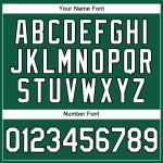 Kelly Custom Authentic Grünes Weiß-Schwarzes Baseballtrikot