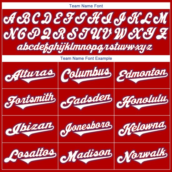 Baseball Custom Weiß-Royal Rippenstrick Rot Jersey Shirt Authentic Throwback