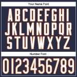 Jersey Authentic Navy Ärmellos Custom Baseball Weiß-Orange Jersey Authentic Navy Ärmellos Custom Baseball Weiß-Orange