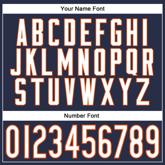 Jersey Authentic Navy Ärmellos Custom Baseball Weiß-Orange Jersey Authentic Navy Ärmellos Custom Baseball Weiß-Orange