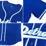 White-Light Baseball Authentic Blue Royal Trikot Custom