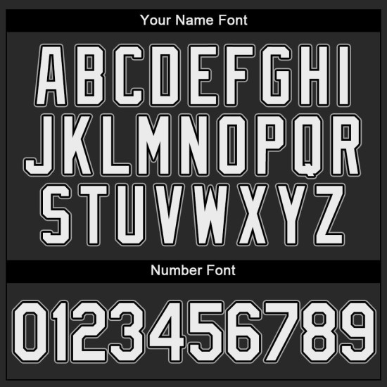 Authentic Baseball Schwarz Custom Jersey Weiß-Grau