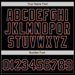 Baseball Custom Jersey Schwarz Authentic Schwarz-Orange Baseball Custom Jersey Schwarz Authentic Schwarz-Orange