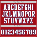 Weiß-Royal Jersey Baseball Custom Authentic Rot