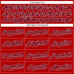 Jersey Red Baseball Authentic Custom Rot-Marineblau