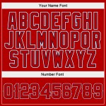 Jersey Red Baseball Authentic Custom Rot-Marineblau