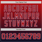 Jersey Custom Navy Baseball Rot-Weiß Authentic Fashion Fade Jersey Custom Navy Baseball Rot-Weiß Authentic Fashion Fade