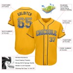 Authentisches Gold Royal-Weiß Custom Drift Fashion Baseball Jersey Authentisches Gold Royal-Weiß Custom Drift Fashion Baseball Jersey