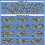 Baseball Blau Custom Jersey Old Light Gold-Royal Authentic