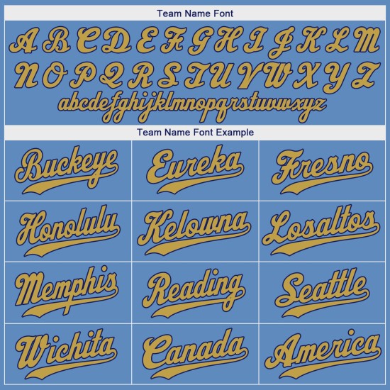 Baseball Blau Custom Jersey Old Light Gold-Royal Authentic